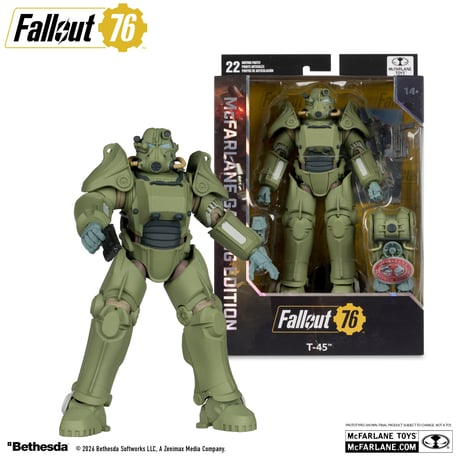 McFarlane Toys Gaming Edition - Fallout76 T-45 Power Armor 7” Action Figure
