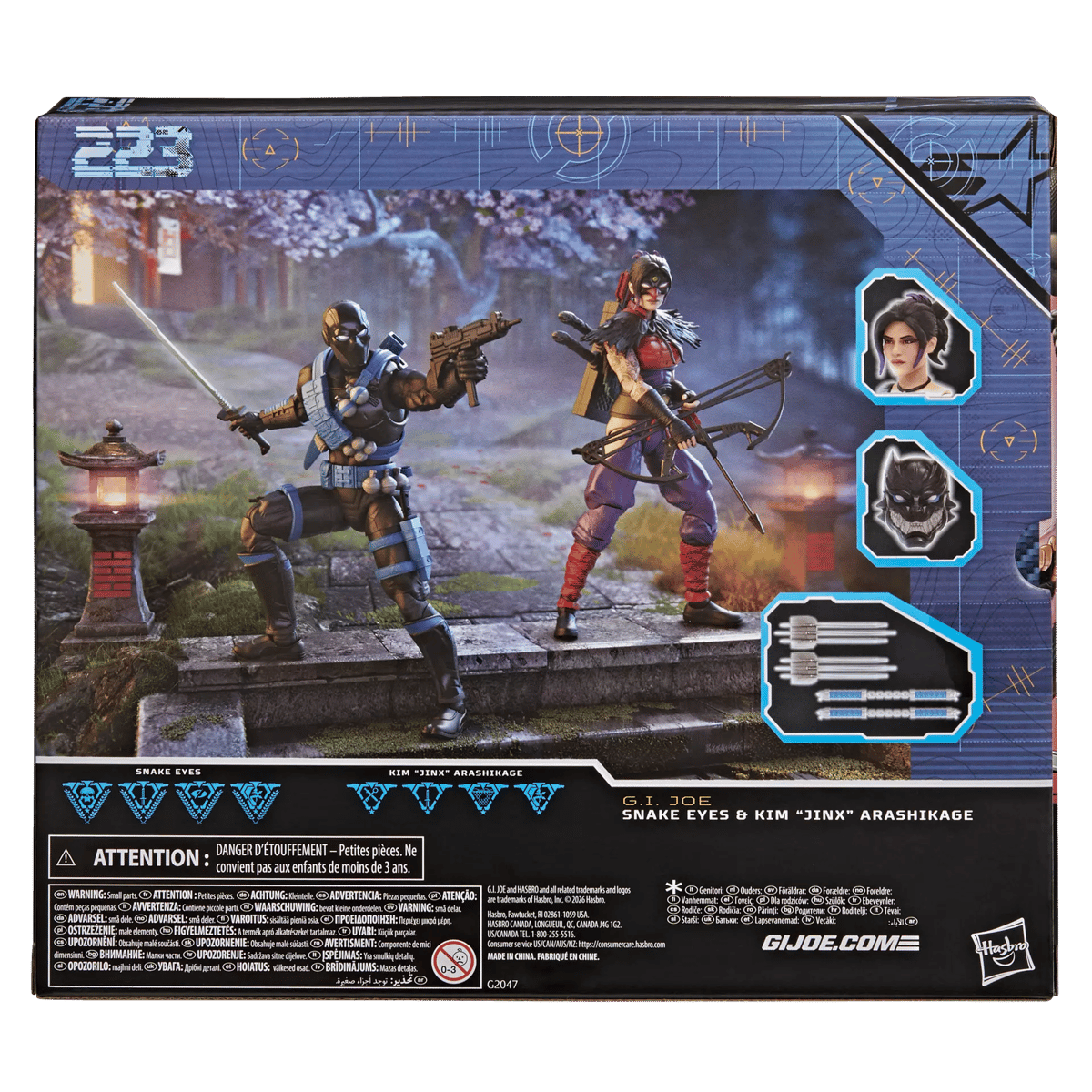 【予約】G.I. Joe Classified Series #223 Ninja Force Snake Eyes & Kim 2-Pack ...