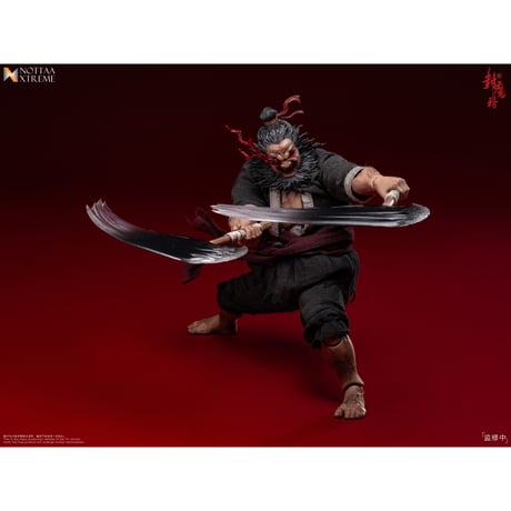 【予約】Nottaa Extreme 《封魔榜》 水滸伝 - 梁山泊第二十二位 『天殺星』 黒旋風の李逵（りき） 1/12 Scale Action Figure