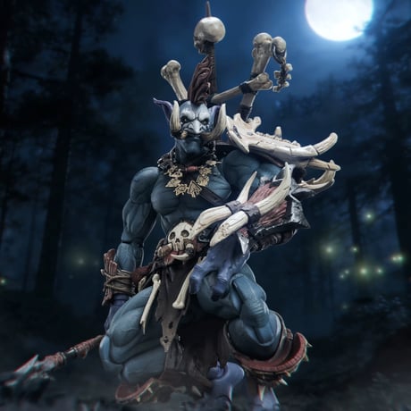 【予約】Mety Toyz Tribal War Song Troll Hunter Senjin 1/10 Scale Action Figure