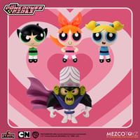 MEZCO TOYZ 5 Points Powerpuff Girls 4-Pack Set 3.75” Retro Figures