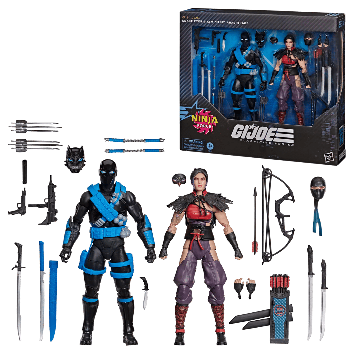 【予約】G.I. Joe Classified Series #223 Ninja Force Snake Eyes & Kim 2-Pack ...