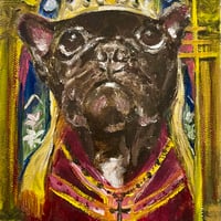 犬のタロット原画『THE HIEROPHANT 法王』