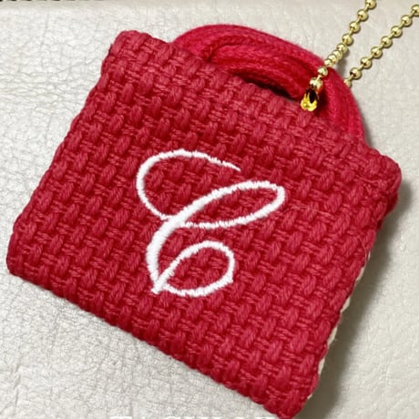 イニシャルミニバッグチャーム『C』