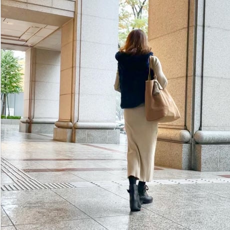 BASICトートバッグ(L)キャメル