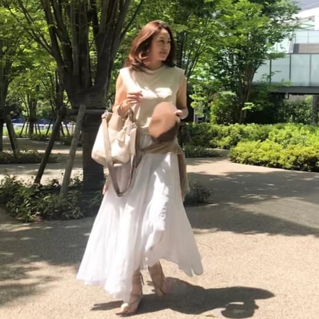 SHOULDER (S)ベージュ×アイボリー