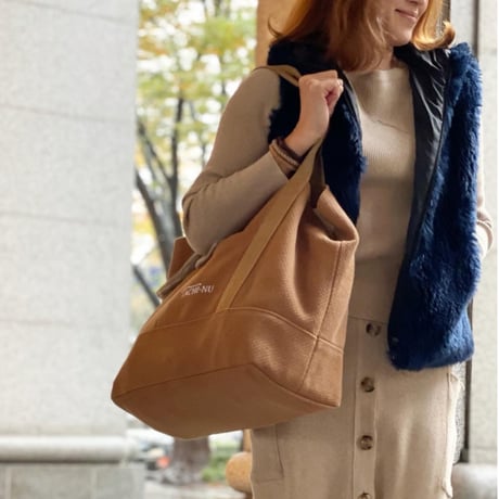 BASICトートバッグ(L)キャメル