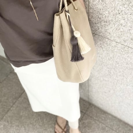 STRING new BEIGE  ※タッセルチャームSサイズ2個付き