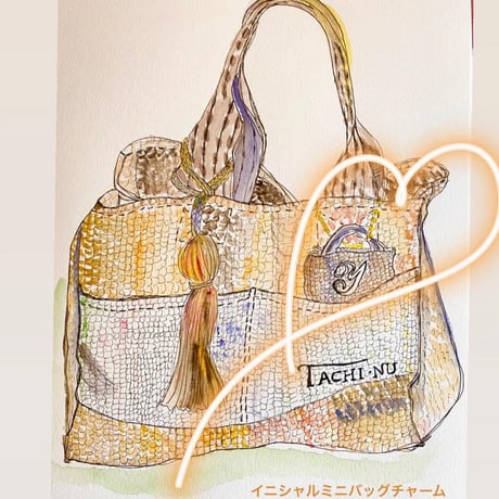 イニシャルミニバッグチャーム『Y』