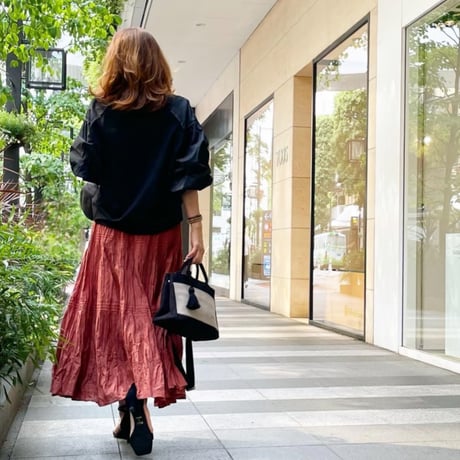 TASSELトートバッグ両面Sサイズ BLACK×GREIGE ※ショルダーストラップ&タッセルチャーム付き