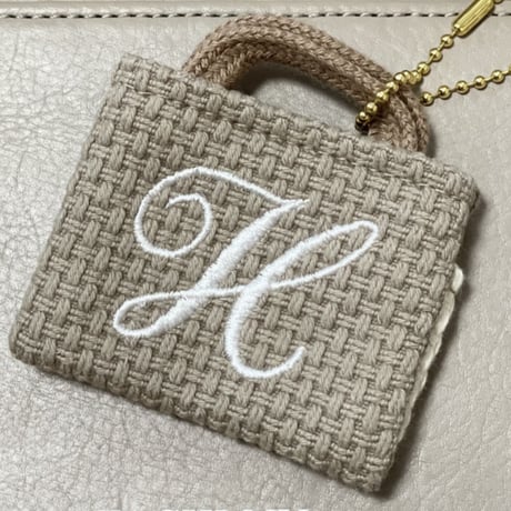 イニシャルミニバッグチャーム『H』