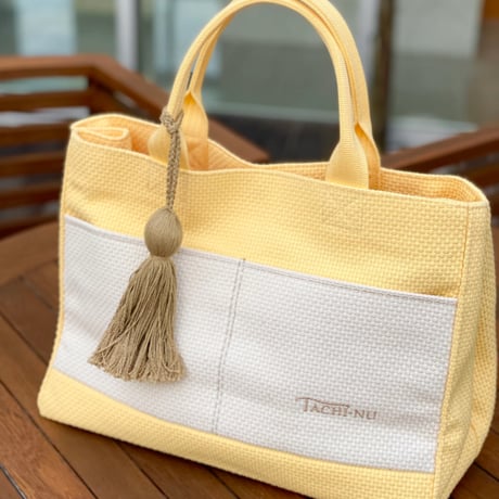 TASSELトートバッグ 両面タイプ Lサイズ  限定色EGG