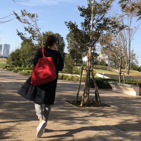 BASIC2018トートバッグ (L) レッド