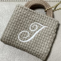 イニシャルミニバッグチャーム『I』