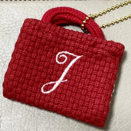 イニシャルミニバッグチャーム『J』