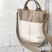 SHOULDER (S)ベージュ×アイボリー