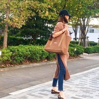 BASICトートバッグ(L)キャメル