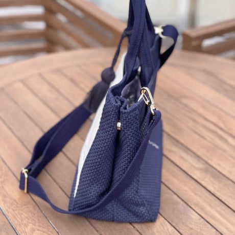 数量限定再販！TASSELトートバッグ両面タイプ Sサイズ　数量限定！NAVY