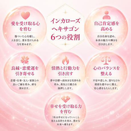 AAA インカローズ ペンダント 愛することを恐れない。本来の幸せへ導く愛と情熱の守護石