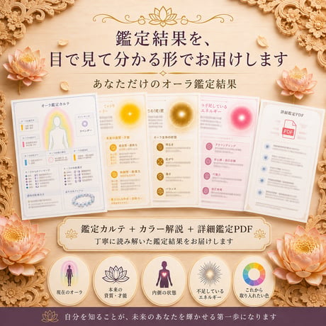 【自分を知る】 オーラ鑑定 今のオーラと未来に必要なオーラを鑑定