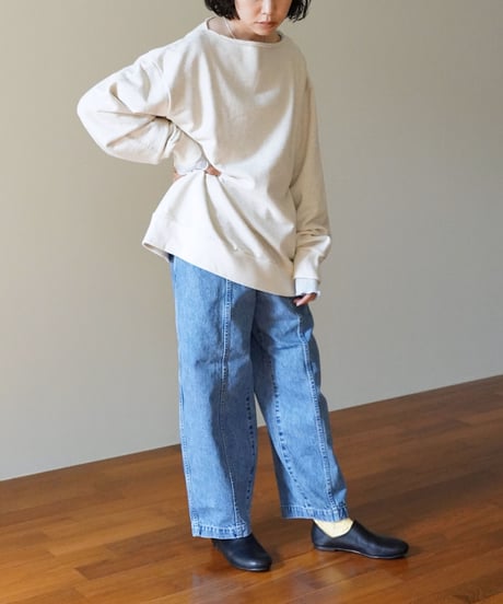 kéngo / slash neck sweat “loose” (2 COLORS)