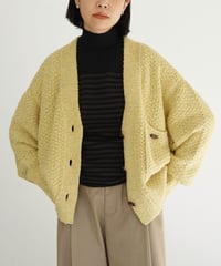 ONICA / Loop-yarn Pocket Cardigan (YELLOW)