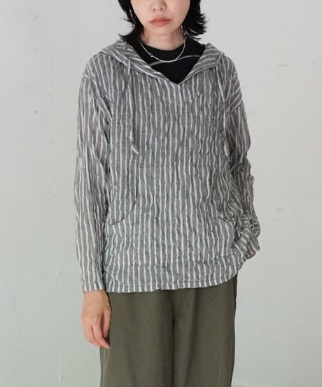 MEYAME / STRIPED LIGHT PARKA (2 COLORS)