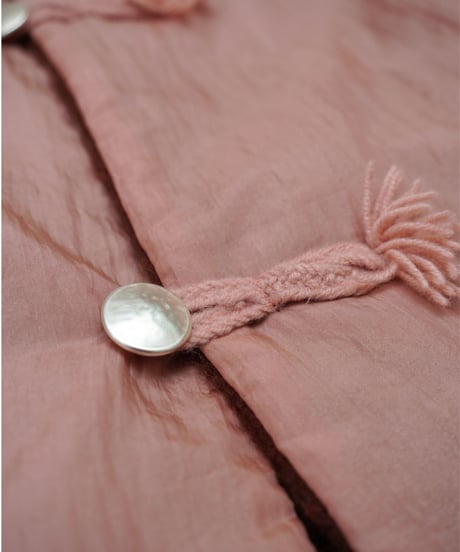 JöICEADDED / Dual Coat Taffeta & Boa (Coral / Mahogany)