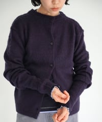 MEYAME / FLUFFY PULLOVER - CARDIGAN (NAVY)
