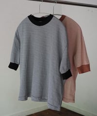 MEYAME / BORDER HALF SLEEVE TEE (2 COLORS)