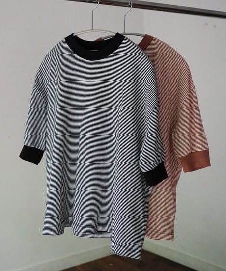 MEYAME / BORDER HALF SLEEVE TEE (2 COLORS)