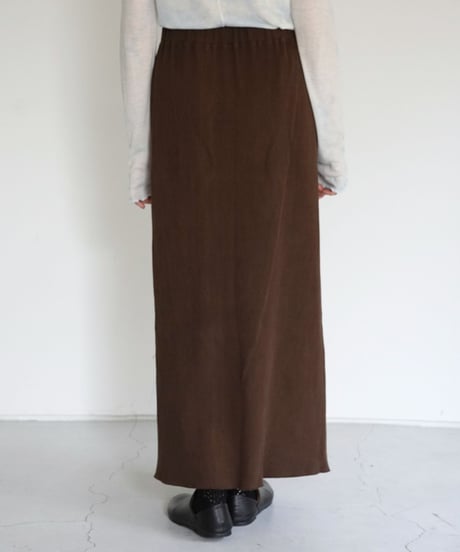 kéngo / recycled cotton rib long skirt (3 COLORS)