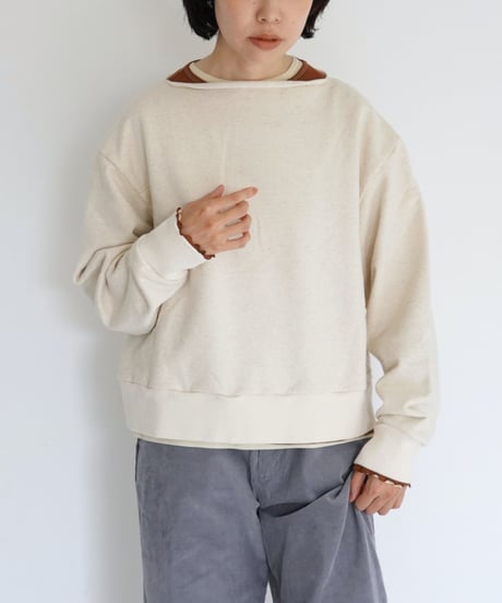 kéngo / slash neck sweat “mini” (2 COLORS)