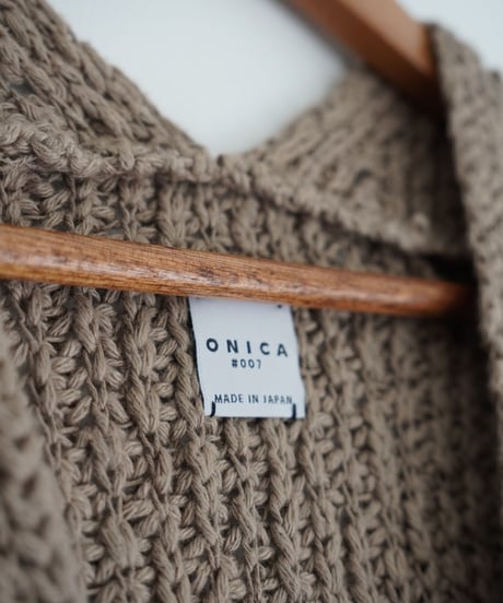 ONICA / Slub bubble Vest (BEIGE)