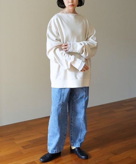 kéngo / slash neck sweat “loose” (2 COLORS)