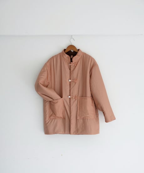 JöICEADDED / Dual Coat Taffeta & Boa (Coral / Mahogany)