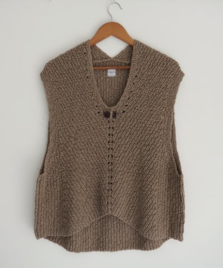 ONICA / Slub bubble Vest (BEIGE)