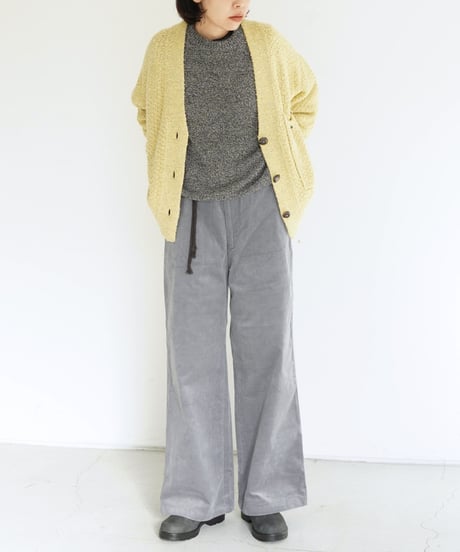 ONICA / Loop-yarn Pocket Cardigan (YELLOW)