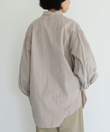 JöICEADDED / Tucked Sleeve Zigzag Shirt (2 COLORS)