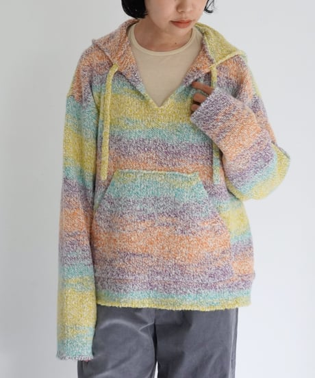 MEYAME / WOOL MEXICAN KNIT PARKA (2 COLORS)