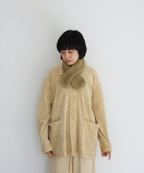 YULA /  HAND KNIT MUFFLER (2 COLORS)