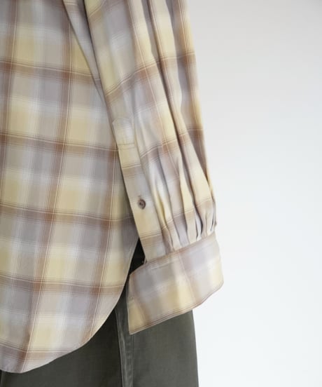 JöICEADDED / Tucked Sleeve Zigzag Shirt (2 COLORS)
