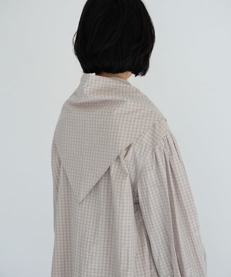 JöICEADDED / Tucked Sleeve Zigzag Shirt (2 COLORS)
