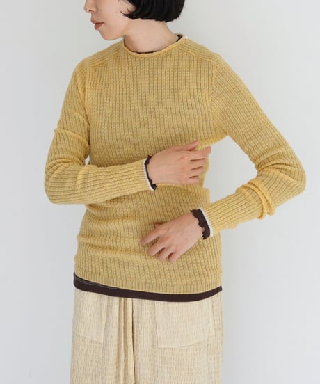 YULA / ARRANGEMENT RIB WOOL INNER (3 COLORS)