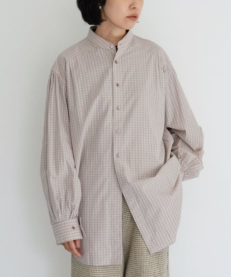 JöICEADDED / Tucked Sleeve Zigzag Shirt (2 COLORS)