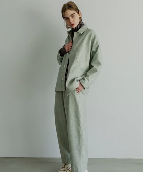 MEYAME / BORDER SOFT RIB TURTLENECK (2 COLORS)