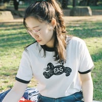 若林 萌 リンガーTシャツ『 Dog logo 』