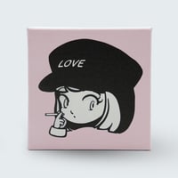 【受注生産】YOSHIOKA『 たばこ 』プリントキャンバス 10×10cm