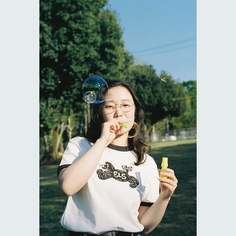 若林 萌 リンガーTシャツ『 Dog logo 』