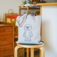 若林 萌 トートバッグ 『 Fluffy 』/ ライトグレー